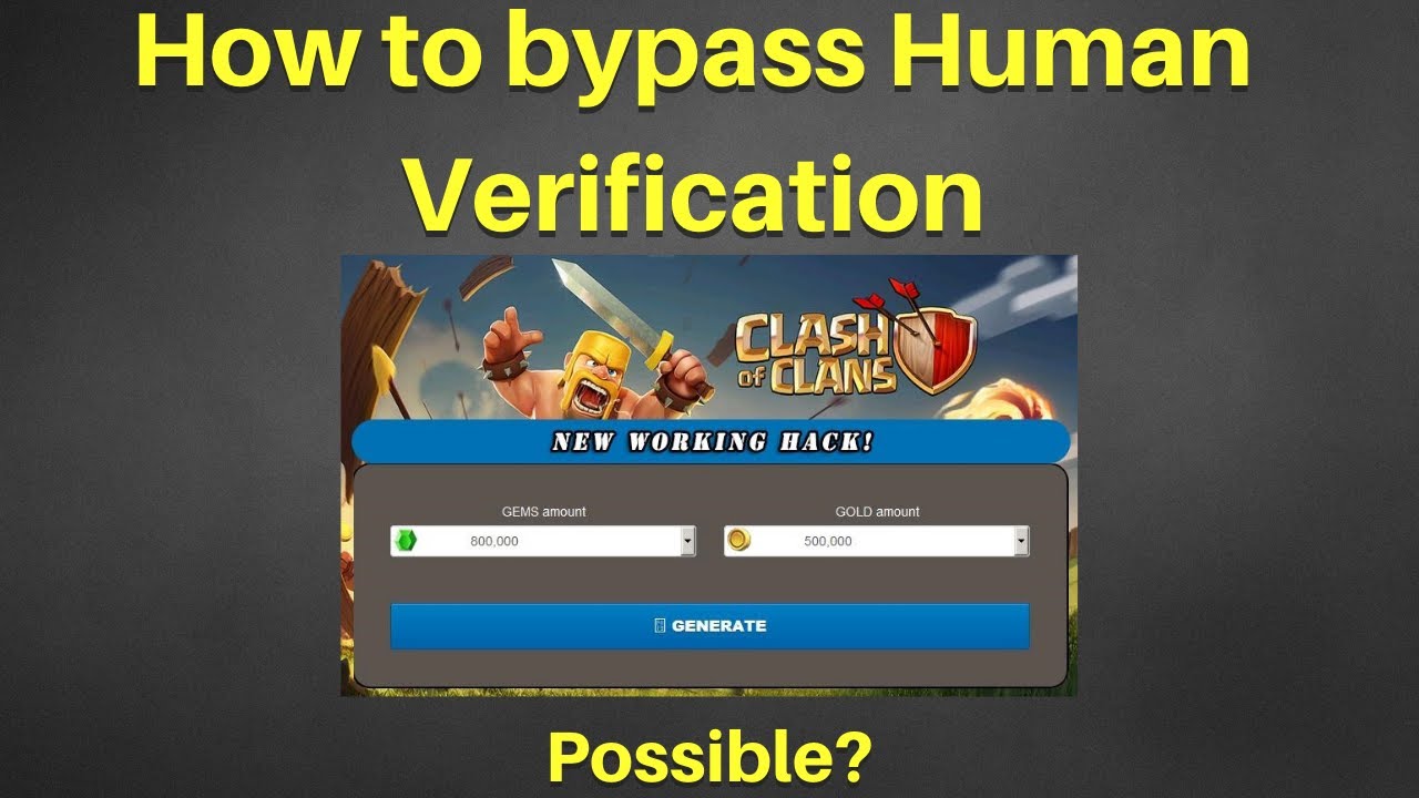 how to pass human verification
